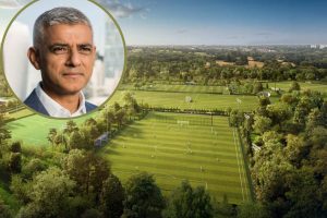 The Tottenham Hotspur plans for Whitewebbs and (inset) Sadiq Khan