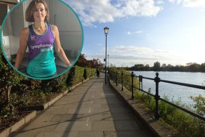 The Thames Path and (inset) Demetra Sophocleous