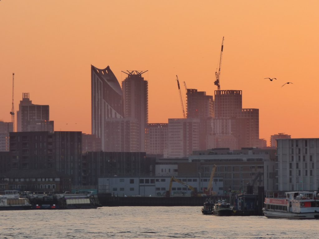 View of London from Rotherhithe