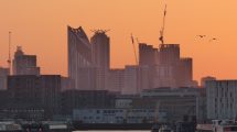View of London from Rotherhithe
