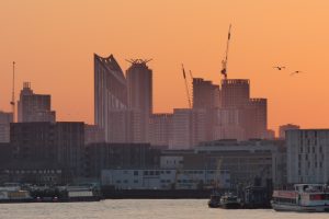 View of London from Rotherhithe