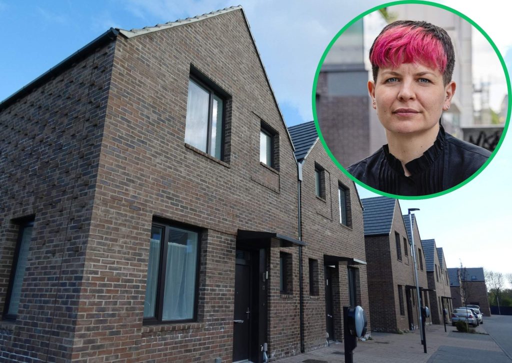 Green Party assembly member Zoë Garbett (inset) wants more housing to be suitable for disabled people