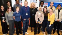 Louis Theroux meets Enfield pupils (credit Paul Meyler)