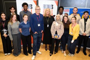 Louis Theroux meets Enfield pupils (credit Paul Meyler)