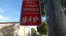 'Kill your speed' sign