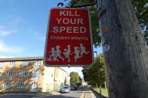 'Kill your speed' sign