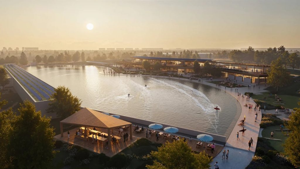 Plans for Surf London at Pickett's Lock (credit Crest Experiences)