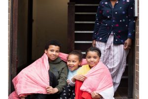 Southgate residents Eme, Isaac, Isla and Ava photographed by Katrina Campbell in April 2020 for her project When We All Stayed At Home