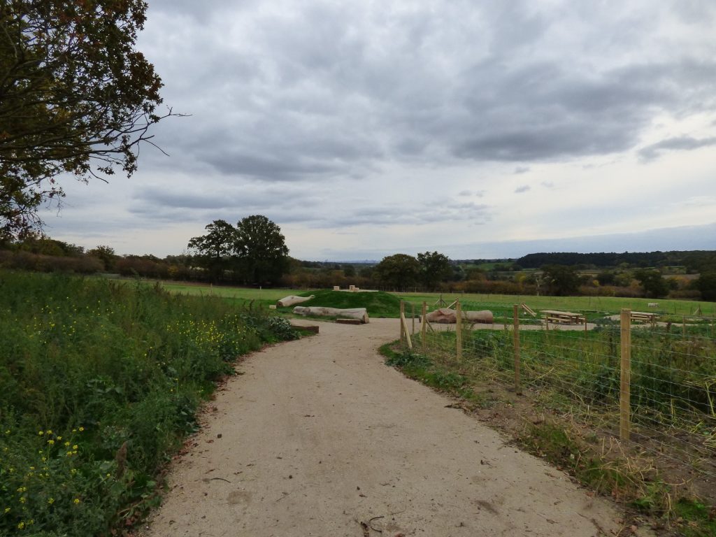 The new footpath through Botany Bay Farm