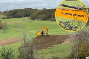 Comer Homes Vicarage Farm digger (credit Nikki Gee)