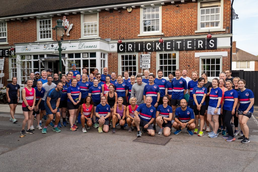 Enfield Chasers meet every week for a social run at The Cricketers pub in Enfield Town