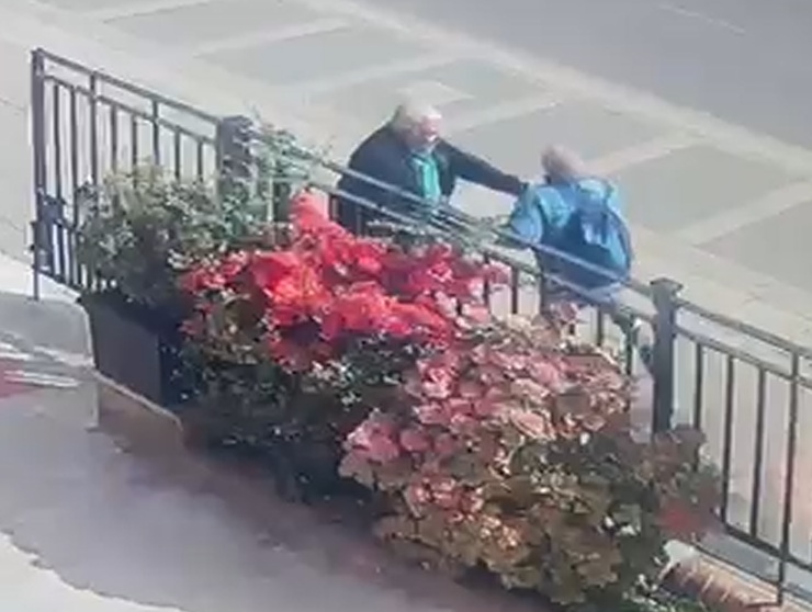 CCTV footage of the attack