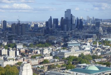 A view across London from the BT Tower