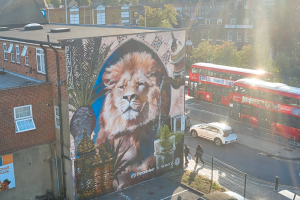 The mural in Fore Street, Edmonton