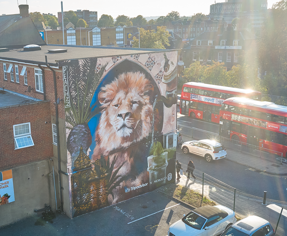 The mural in Fore Street, Edmonton