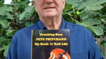 Pete Pritchard with his autobiography