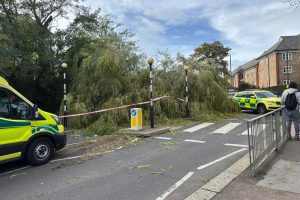 The aftermath of the incident in Green Dragon Lane (credit Sue Woollard)