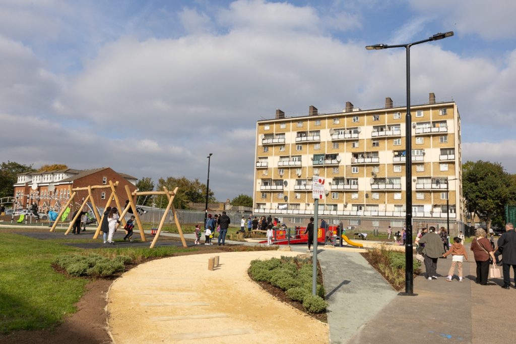 The new playground at Joyce and Snells estates (credit Enfield Council)