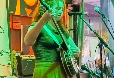 Young performer Rowan Gibbons at Bowes Park Folk Club