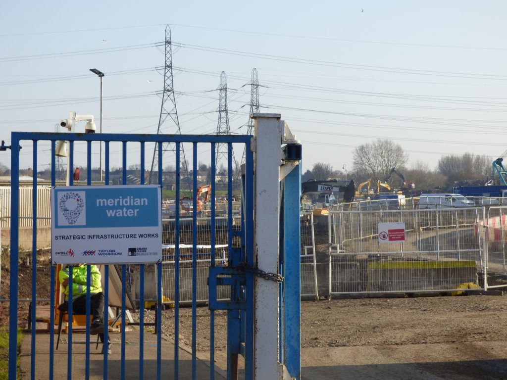 Strategic infrastructure works are currently taking place at Meridian Water