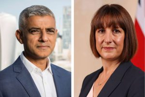 Sadiq Khan (left, credit GLA) and Rachel Reeves (right, credit gov.uk)