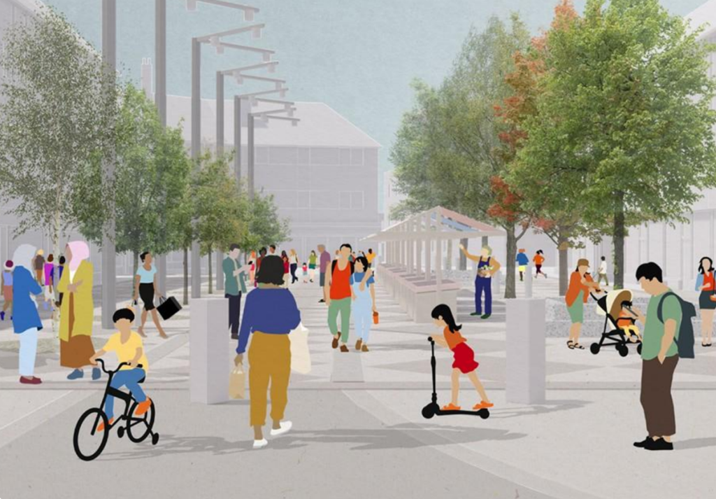 The Southgate Masterplan Vision design for Ashfield Parade