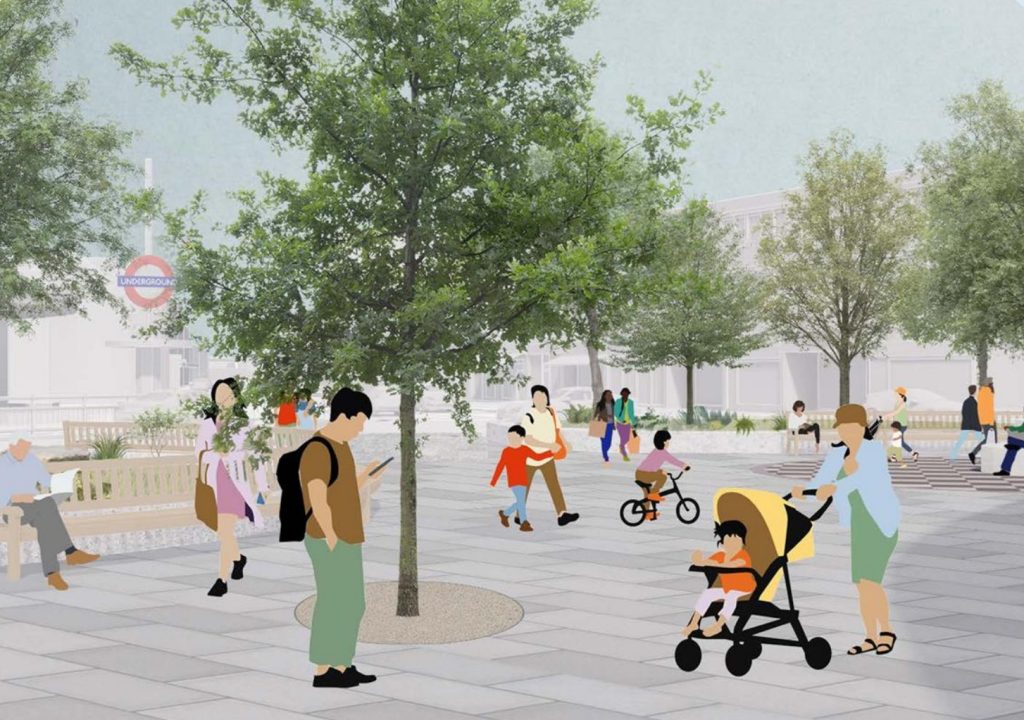 The Southgate Masterplan Vision design for 'Station Interchange'