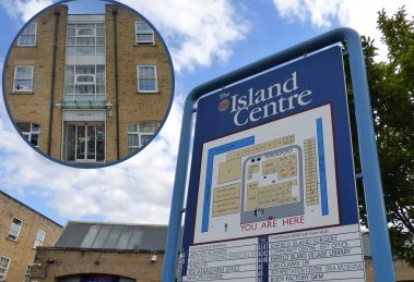 The RSA Island Centre with (inset) Benedict House