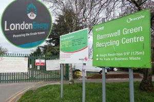 Barrowell Green Recycling Centre and (inset) London Energy