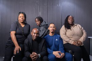 From left; Shae Eccleston (Curate Your Genius), Trevor Blackman (Edmonton Community Partnership), Jim Wasswa (LocalMotion Enfield), Chris McCoy (NYCC), Peaches (Enfield Youth & Community Alliance)