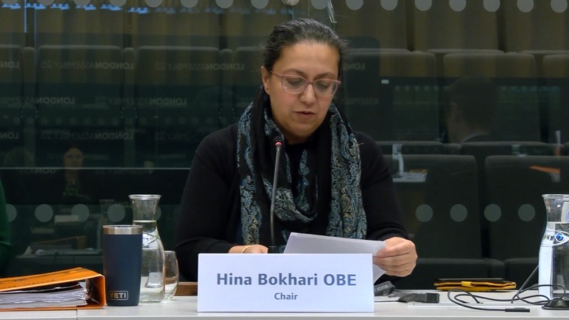 Hina Bokhari, chair of the London Assembly's economy, skills and culture committee