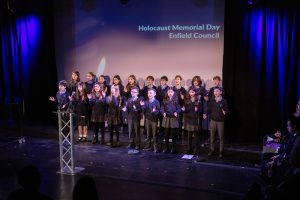 Pupils from Wolfson Hillel School mark Holocaust Memorial Day