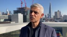 Sadiq Khan in central London (credit Adrian Zorzut/Local Democracy Reporting Service)