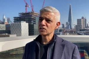 Sadiq Khan in central London (credit Adrian Zorzut/Local Democracy Reporting Service)