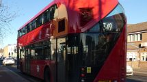 The 349 bus in Ponders End