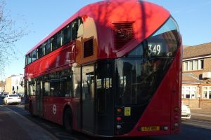 The 349 bus in Ponders End