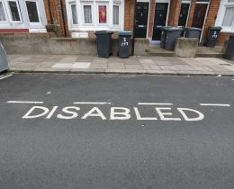 Only Blue Badge holders are permitted to park in disabled bays