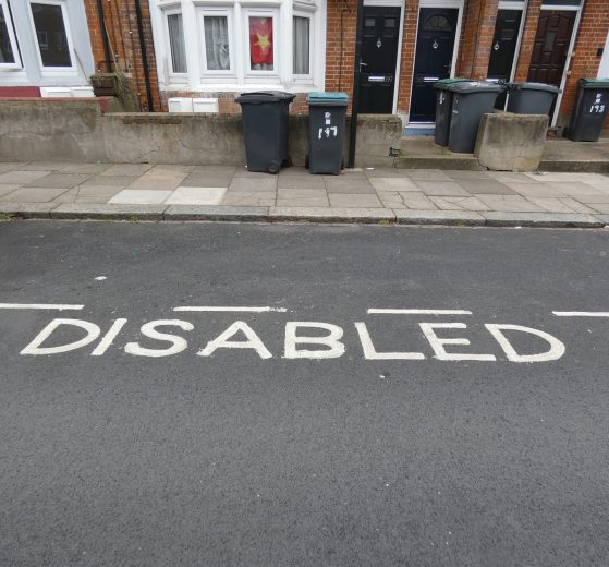 Only Blue Badge holders are permitted to park in disabled bays