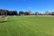 The Dave Bryant Stadium pitch pictured on Saturday, 14th February, before that day's match was postponed