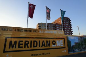 Meridian One, the first phase of Meridian Water, remains under construction