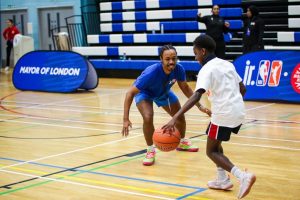 A junior basketball session