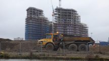 Work is progressing on the first homes to be built at the second phase of Meridian Water