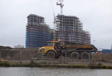 Work is progressing on the first homes to be built at the second phase of Meridian Water