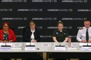 London healthcare workers appearing at the London Assembly