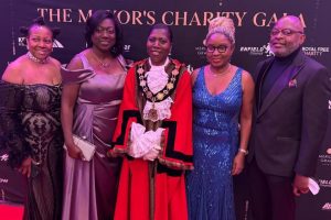 Enfield Black Heritage Hub members with Cllr Greer