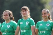 Niamh Gallagher pictured centre (credit Irish Rugby Football Union)