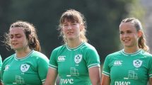 Niamh Gallagher pictured centre (credit Irish Rugby Football Union)