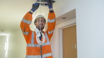 BT Openreach fibre engineers connecting apartments (credit Sean Spencer/Openreach)