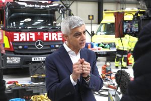 Mayor of London Sir Sadiq Khan at the launch of his Vision Zero Action Plan (credit James O'Jenkins/City Hall)