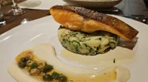 Chalk stream trout at The Woodman